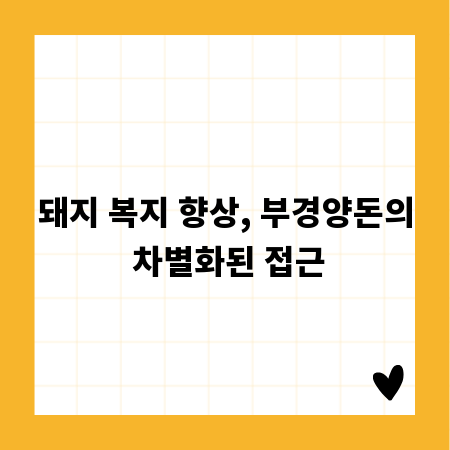 돼지 복지 향상, 부경양돈의 차별화된 접근