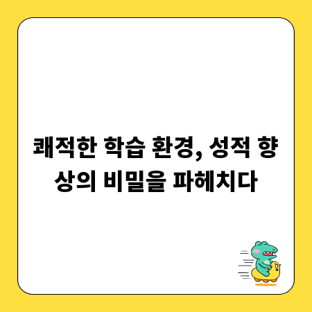 쾌적한 학습 환경, 성적 향상의 비밀을 파헤치다