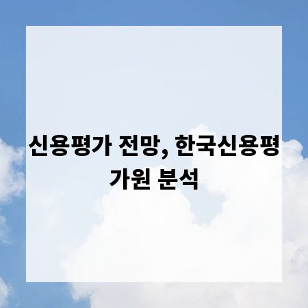 신용평가 전망, 한국신용평가원 분석