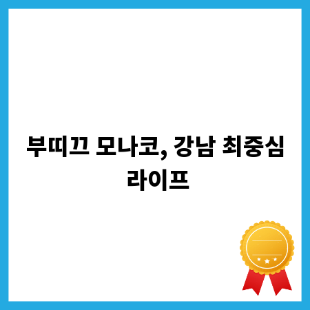 부띠끄 모나코, 강남 최중심 라이프